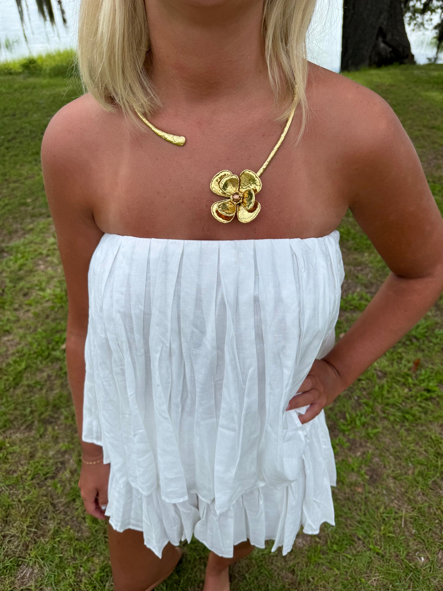 Flower Drop Choker