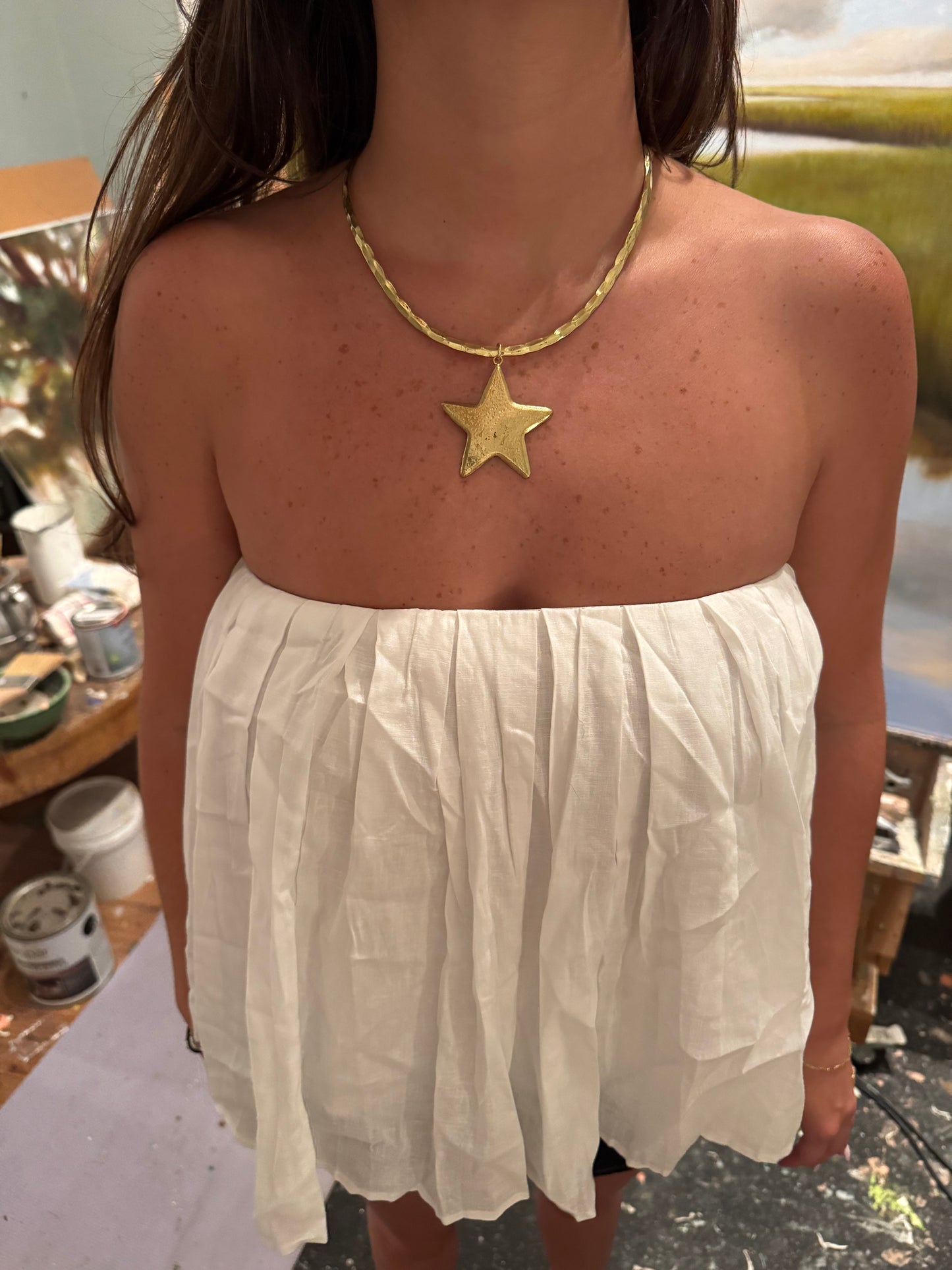 Star Spangled Hammered Choker