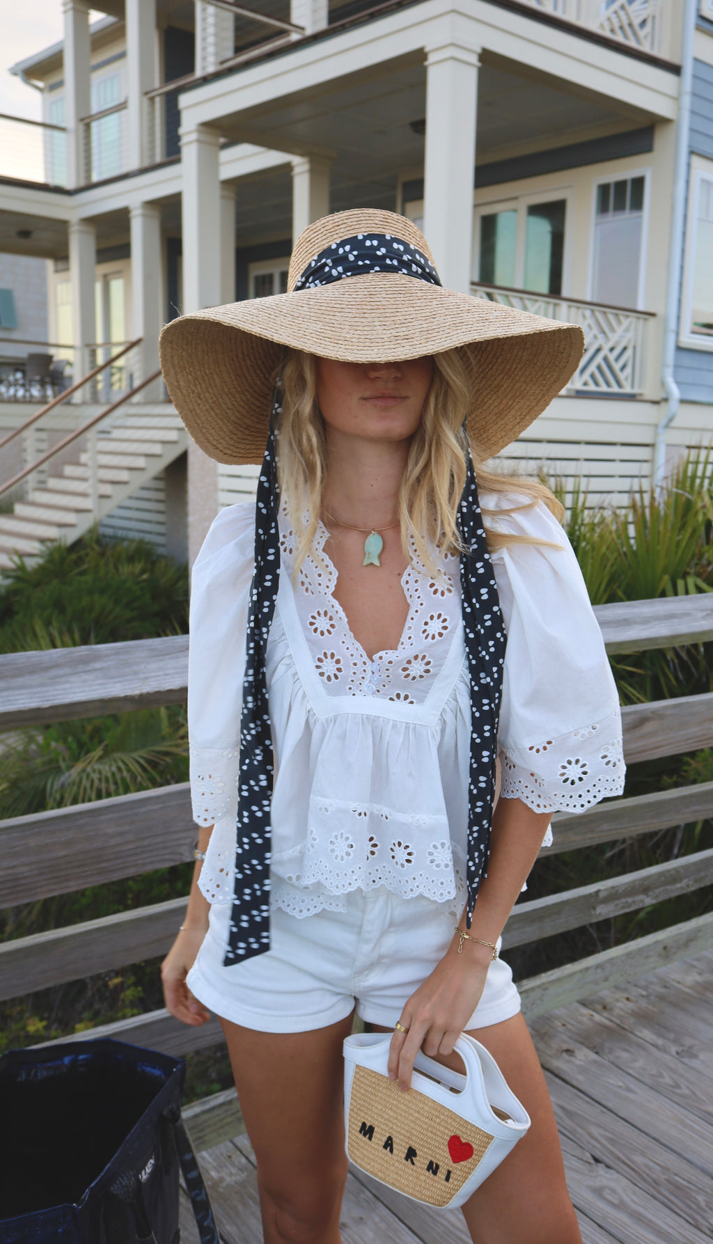 Scalloped Eyelet Top