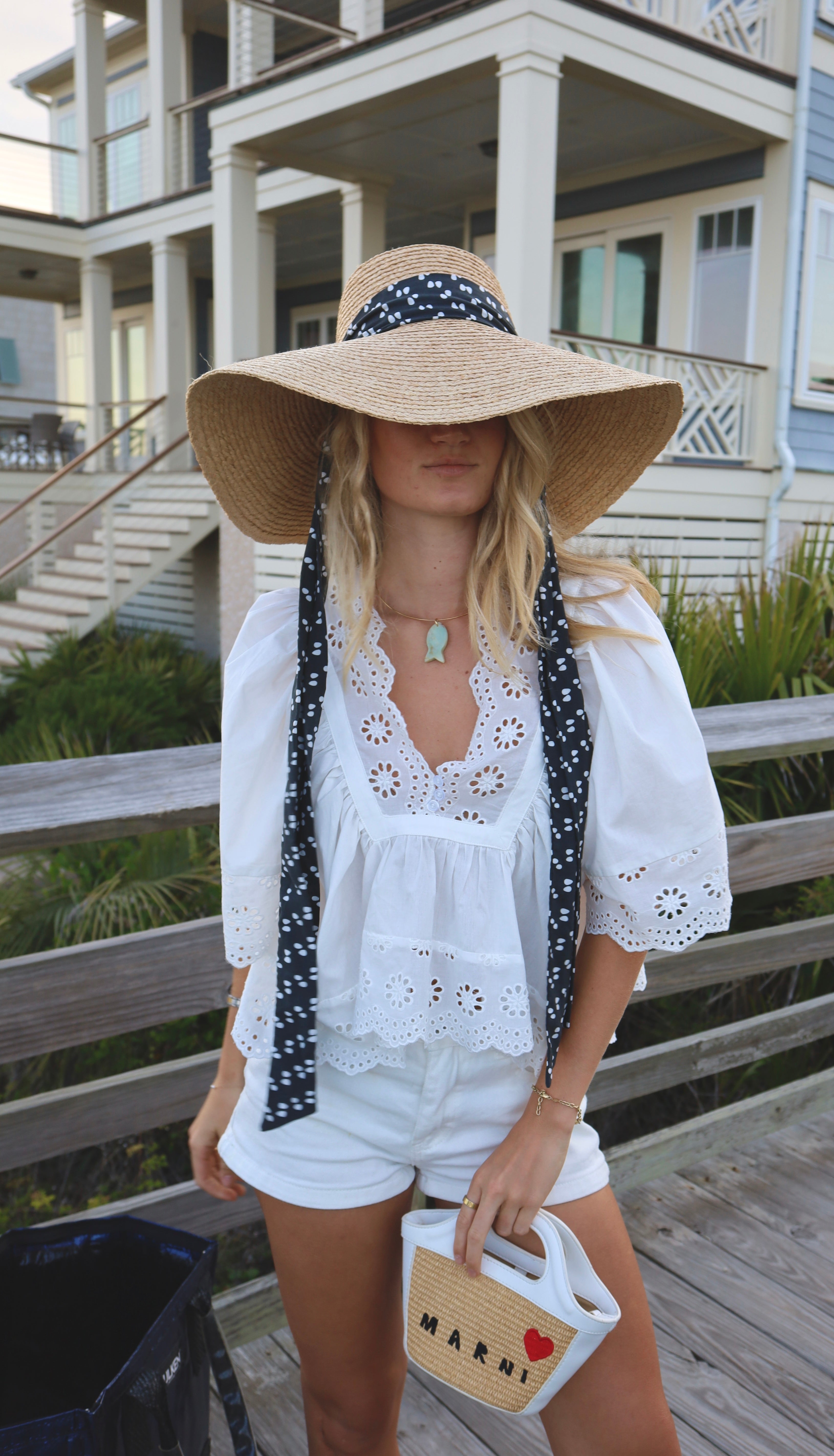 Scalloped Eyelet Top