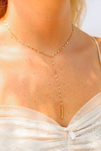 Honey Lariat Necklace