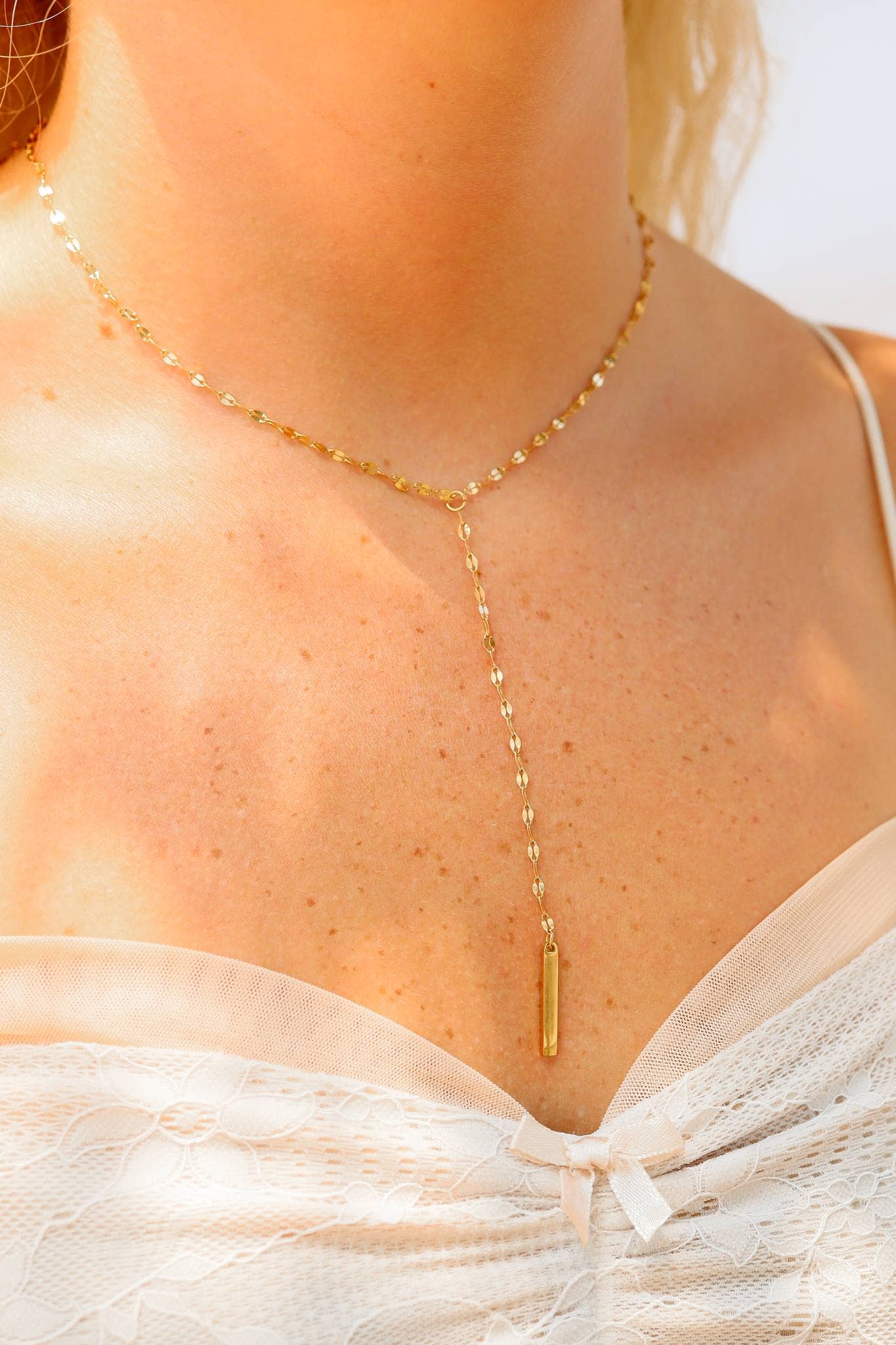 Honey Lariat Necklace