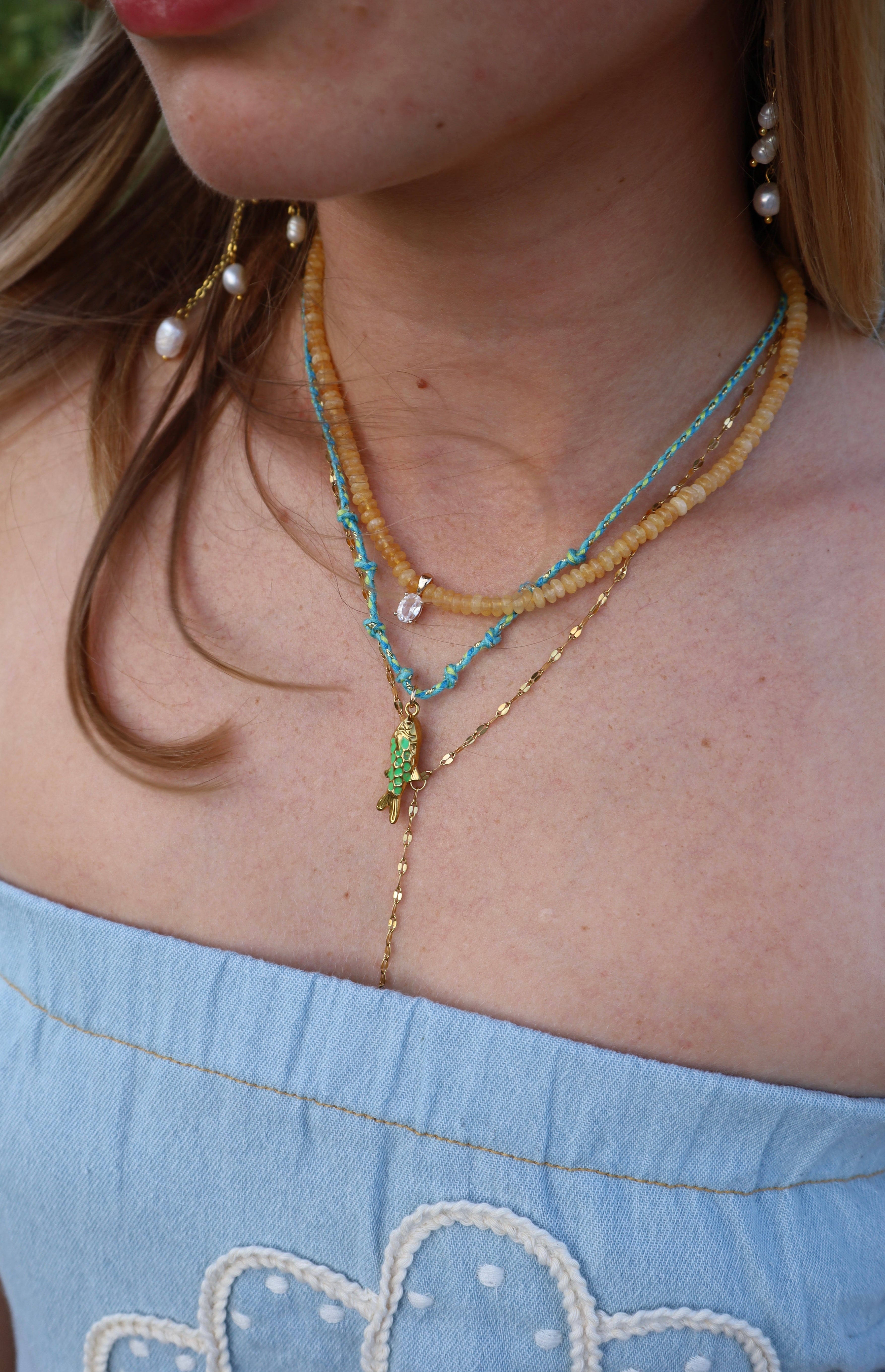 Honey Lariat Necklace
