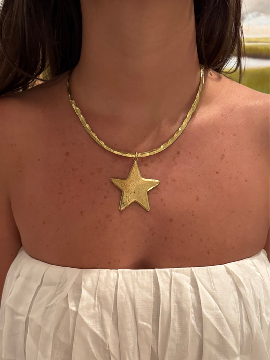 Star Spangled Hammered Choker