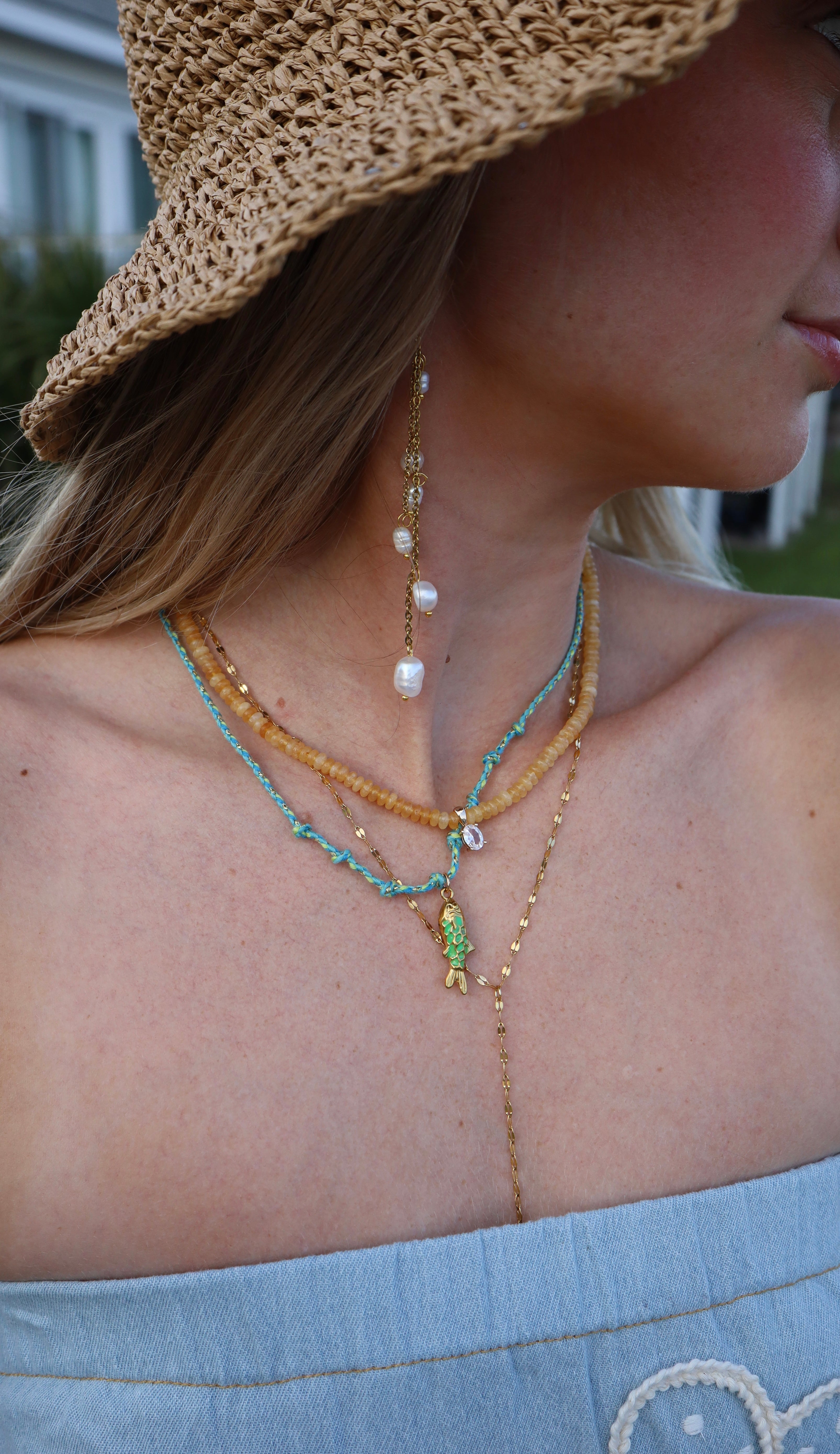 Honey Lariat Necklace