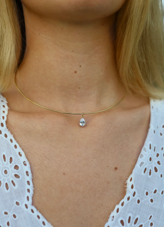Diamond Drop Choker