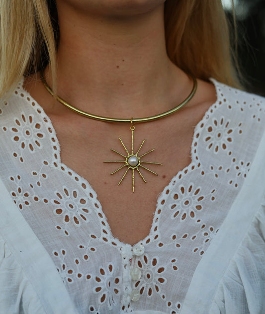 Sun Dial Choker