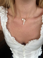 Pearl Cross Choker