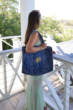 Blue Bandana Tote