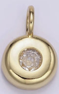 Round Diamond Charm