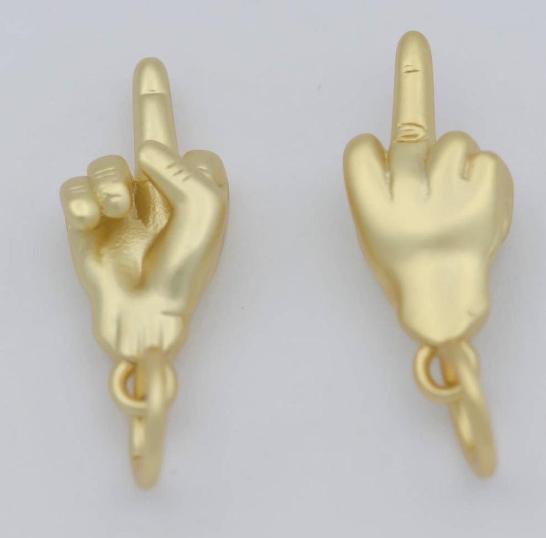 Middle Finger Charm