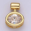 Oval Diamonds Charm