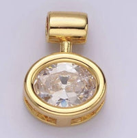 Oval Diamonds Charm
